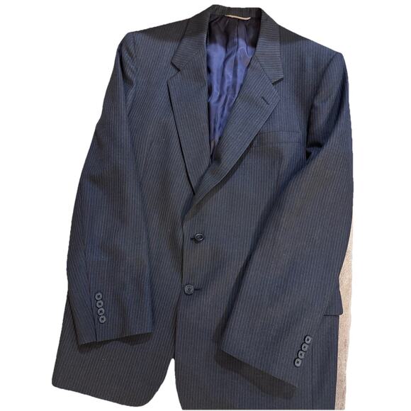 VTG Christian Dior Monsieur Men’s Multicolor Wool Peak Blazer Read Dimensions